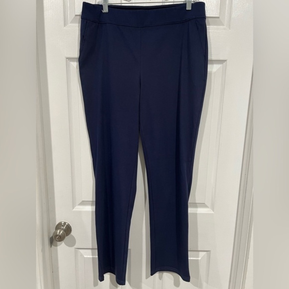 Denim & Co Pull on navy pants